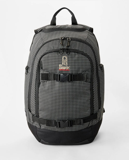 Rip Curl Unisex Posse Ripstop 33L Backpack Black/White 181MBA_0431