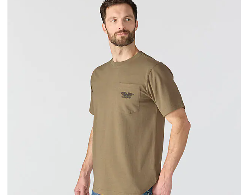 Load image into Gallery viewer, Carhartt Men's Irvine Relaxed Hardwork Eagle T-Shirt Night Fatigue Heather 107777-GR8
