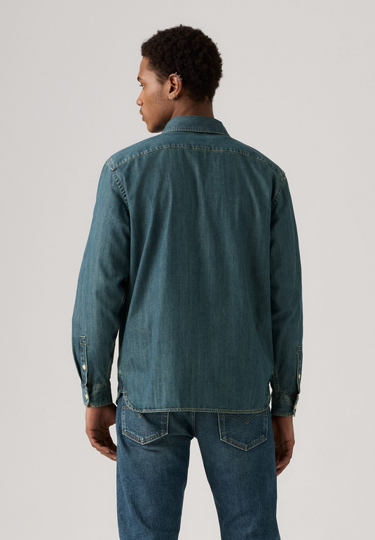 Levi's Mens' The Jackson Worker Shirt Light Blue 195730269