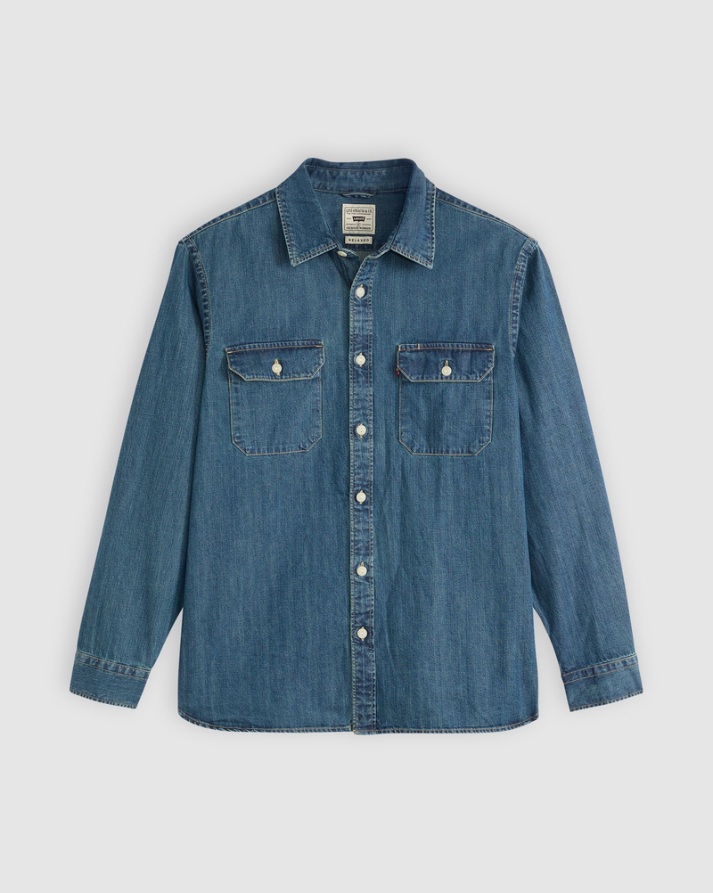 Load image into Gallery viewer, Levi&#39;s Mens&#39; The Jackson Worker Shirt Light Blue 195730269
