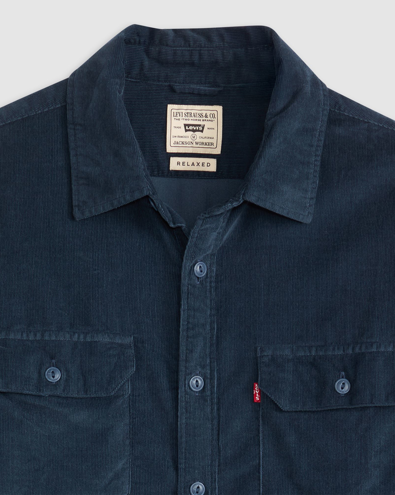 Load image into Gallery viewer, Levi&#39;s Mens&#39; Jackson Worker Corduroy Overshirt Blue 195730276
