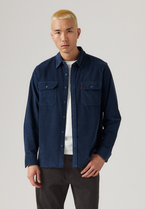 Levi's Mens' Jackson Worker Corduroy Overshirt Blue 195730276
