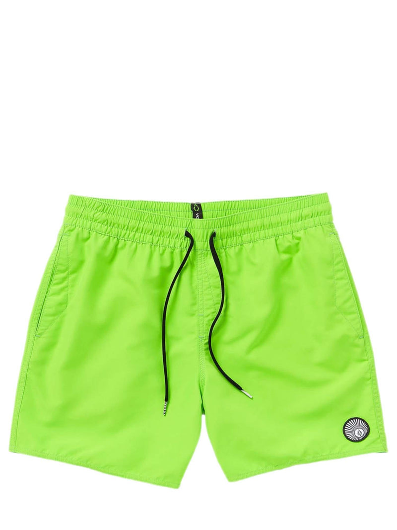 Load image into Gallery viewer, Volcom Men&#39;s Lido Solid Trunk Boardshorts Electric Green C2512407-ELG
