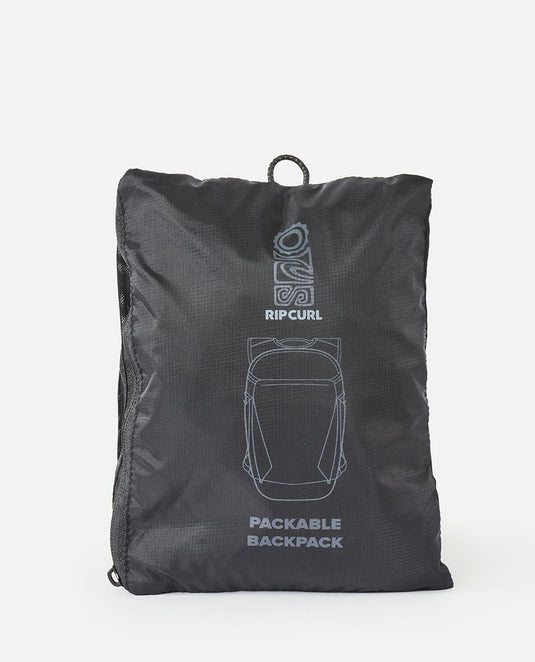 Rip Curl Unisex S-Series Packable 25L Backpack Black 1A3MBA-0090