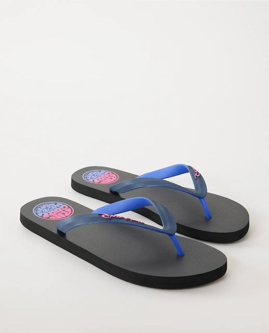 Rip Curl Men's Wetty Fade Bloom Open Toe Flip Flops Navy 1C5MOT-0049