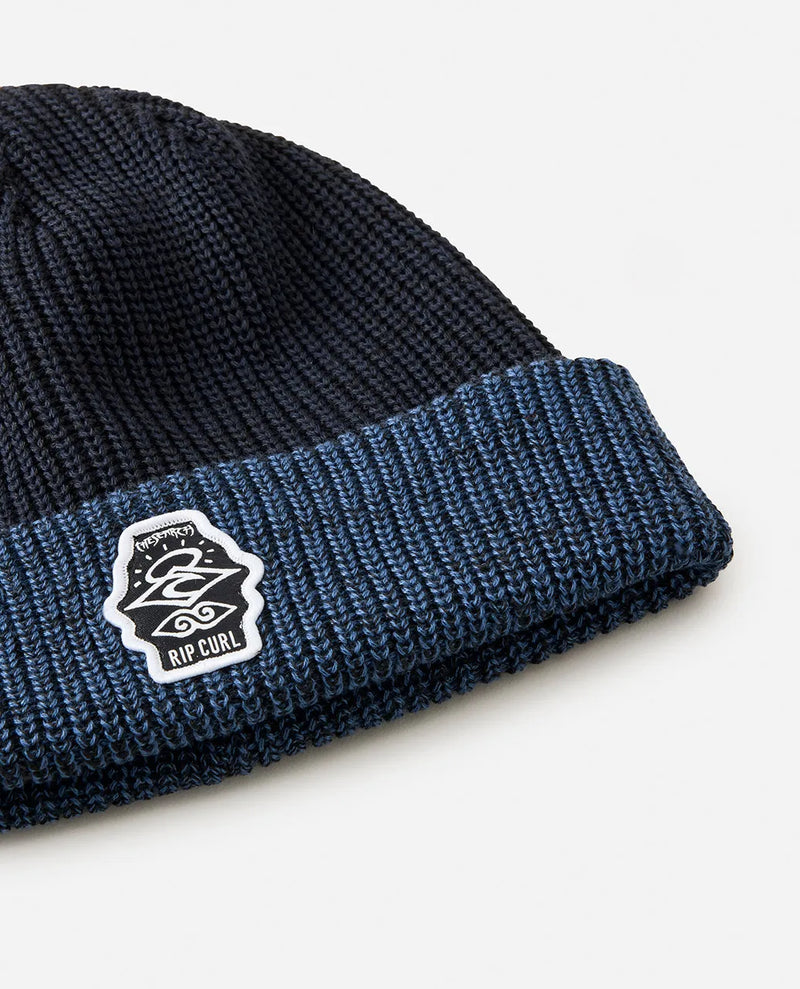 Load image into Gallery viewer, Rip Curl Men&#39;s Icons Reg Beanie Black/Navy 1C8MHE-3327
