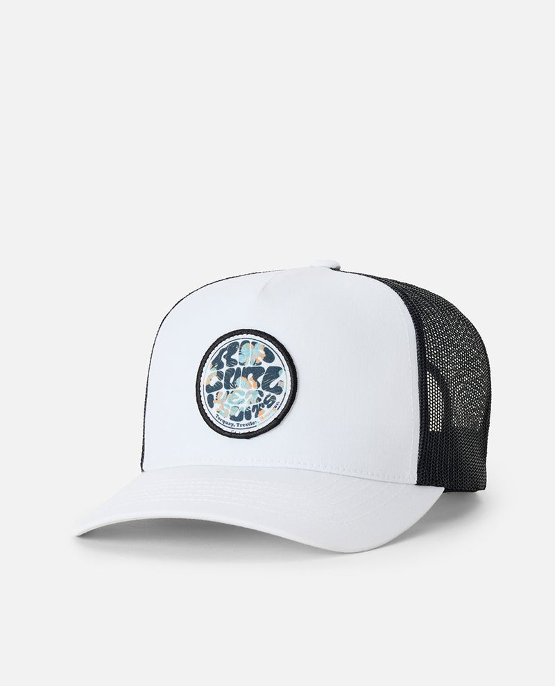 Load image into Gallery viewer, Rip Curl Unisex Wetsuit Icon Trucker Cap Bone 1CHMHE-3021
