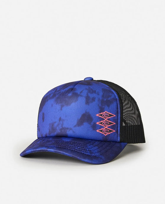Rip Curl Kid's Weekend Trucker Ocean Blue Tie Dye 1D3BHE-8183