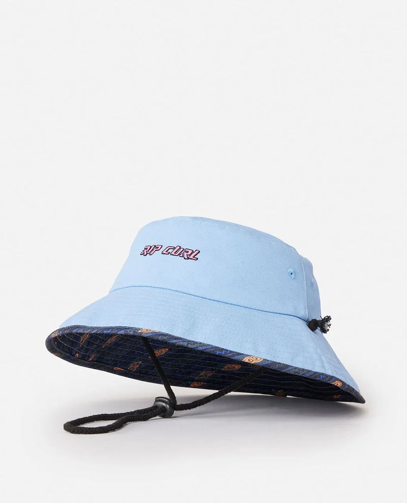 Load image into Gallery viewer, Rip Curl Kid&#39;s Combo Mid Brim Hat Blue Lagoon 1DEBHE-3038
