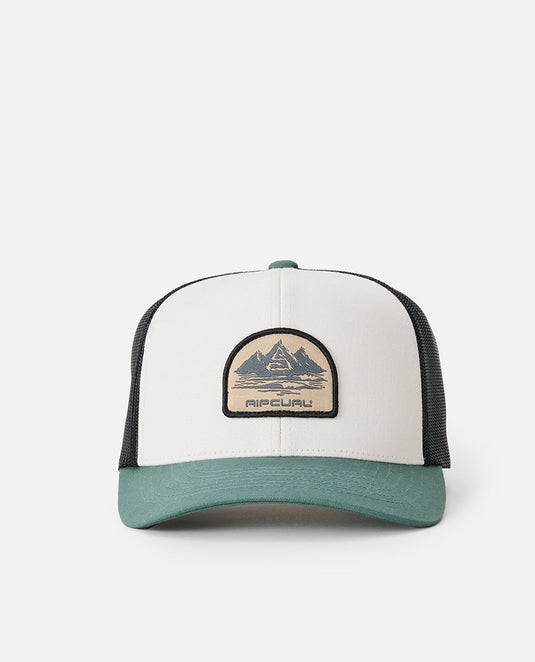 Rip Curl Men's Custom Curve Trucker Cap Bone/Aloe 1FMMHE-2863