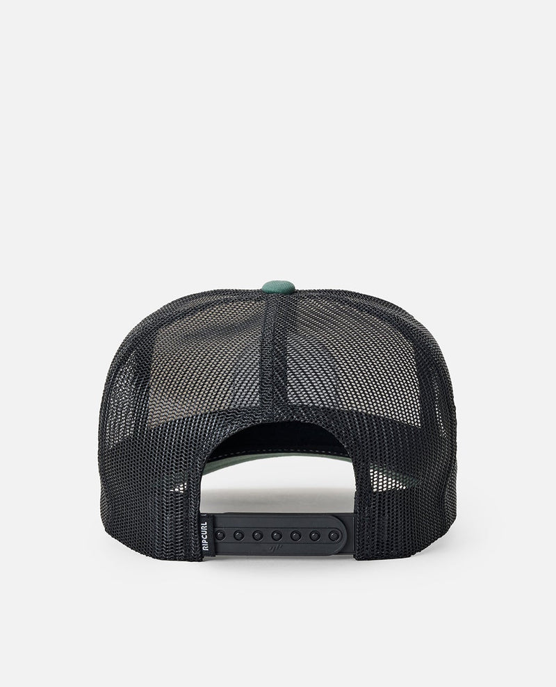 Load image into Gallery viewer, Rip Curl Men's Custom Curve Trucker Cap Bone/Aloe 1FMMHE-2863
