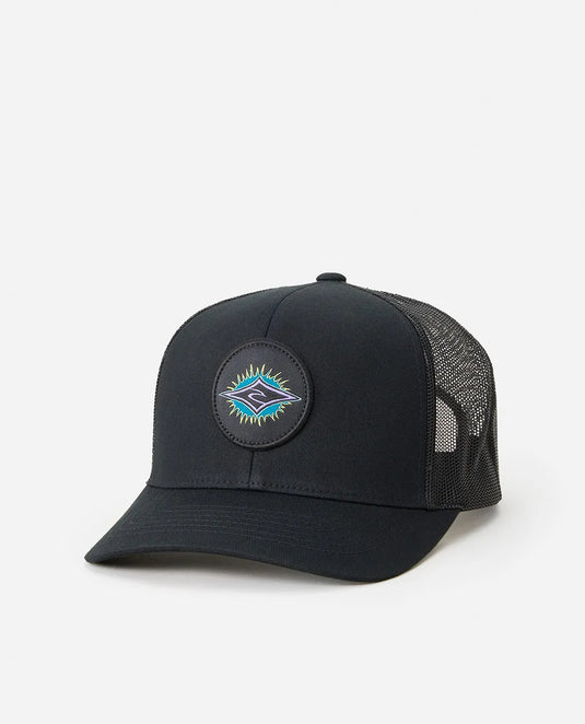 Rip Curl Men's Custom Curve Trucker Black/Purple 1FMMHE-3328