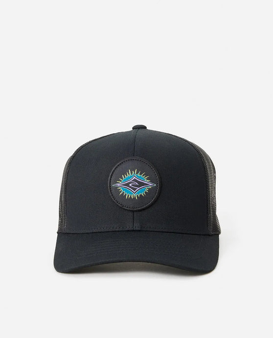 Rip Curl Men's Custom Curve Trucker Black/Purple 1FMMHE-3328