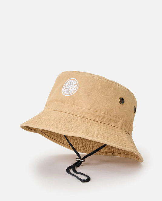 Rip Curl Unisex Wetty Icon Bucket Hat Khaki 1G9MHE_0064