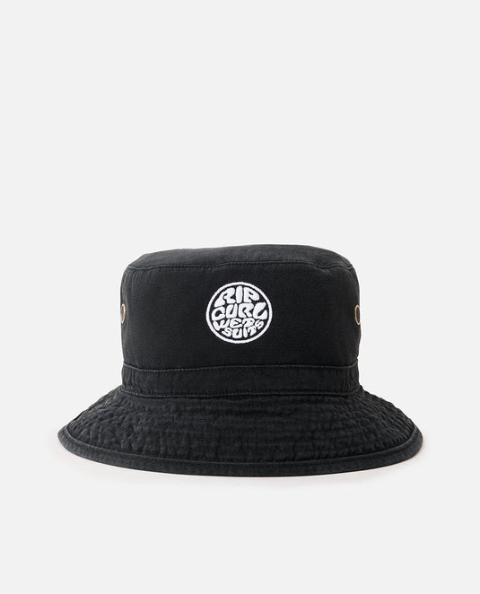 Rip Curl Unisex Wetty Icon Bucket Hat Black 1G9MHE_0090