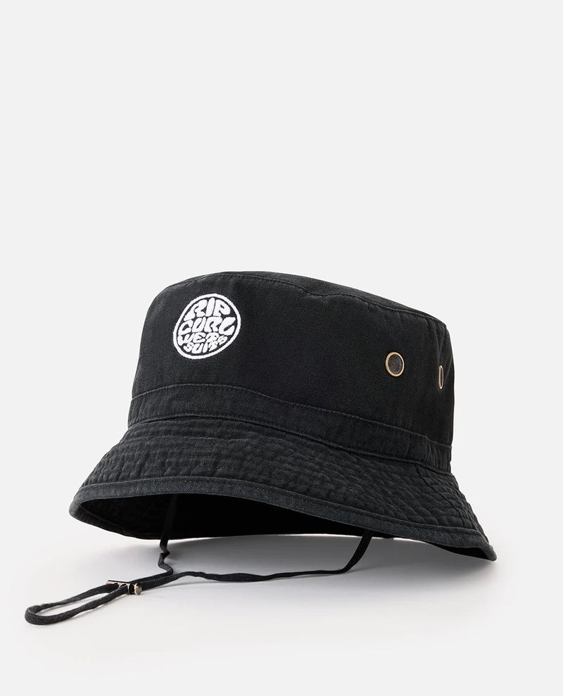 Load image into Gallery viewer, Rip Curl Unisex Wetty Icon Bucket Hat Black 1G9MHE_0090
