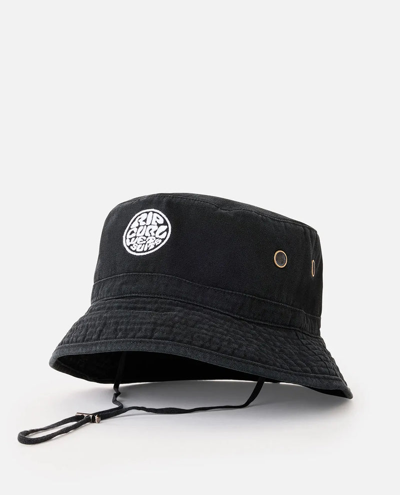 Load image into Gallery viewer, Rip Curl Men&#39;s Wetty Icon Bucket Hat Black 1G9MHE-0090
