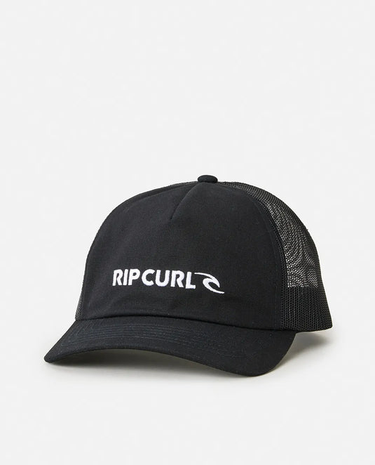 Rip Curl Men's Brand Icon Trucker Cap Black 1H7MHE-0090