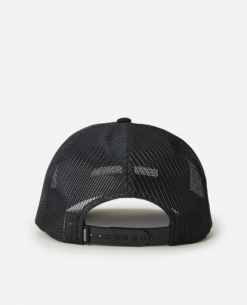Load image into Gallery viewer, Rip Curl Men&#39;s Brand Icon Trucker Cap Black 1H7MHE-0090
