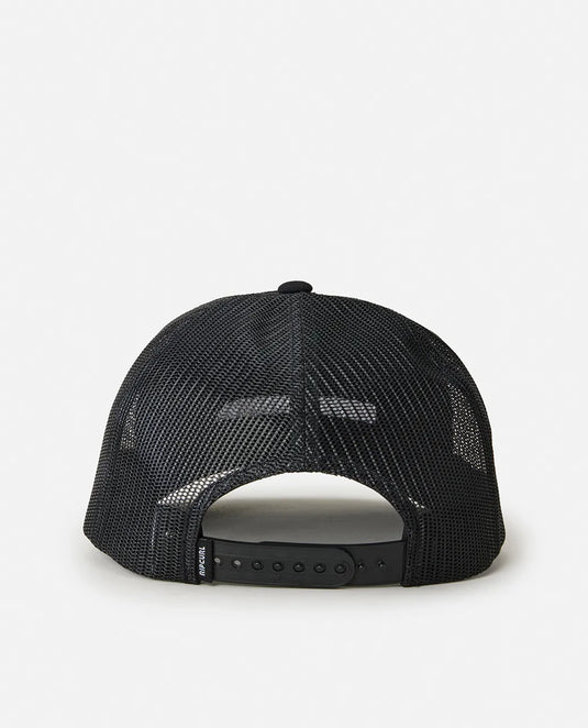 Rip Curl Men's Brand Icon Trucker Cap Black 1H7MHE-0090