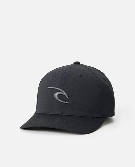 Rip Curl Unisex Tepan 2.0 Flexfit Cap Black 1I6MHE_0090