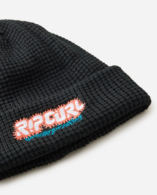 Rip Curl Men's Raw Energy Reg Beanie Black 1ILMHE-0090