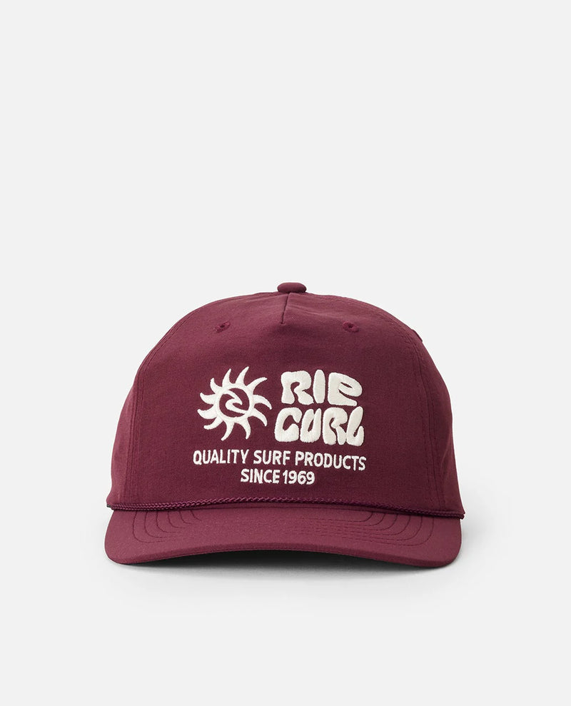 Load image into Gallery viewer, Rip Curl Unisex Pacific Rinse Flexfit Snapback Cap Burgundy 1JGMHE_0043
