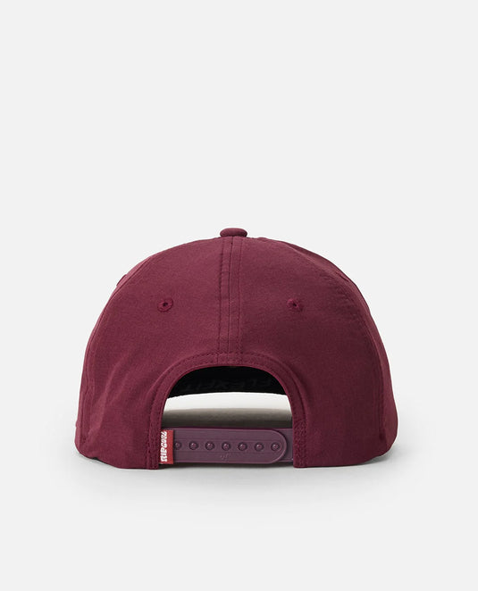 Rip Curl Unisex Pacific Rinse Flexfit Snapback Cap Burgundy 1JGMHE_0043