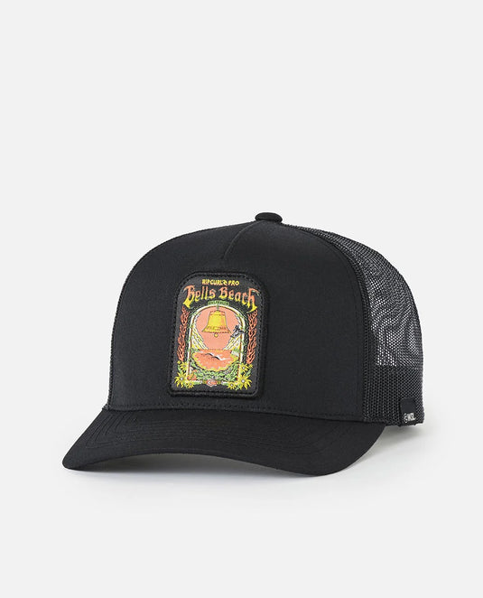 Rip Curl Unisex Bells Pro 26 Trucker Cap Washed Black 1JUMHE_8264