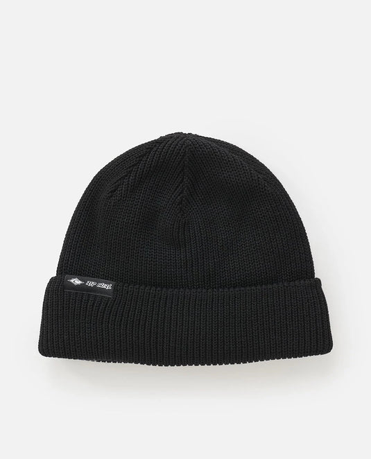 Rip Curl Unisex Classic Surf Shallow Beanie Black 1KKMHE-0090