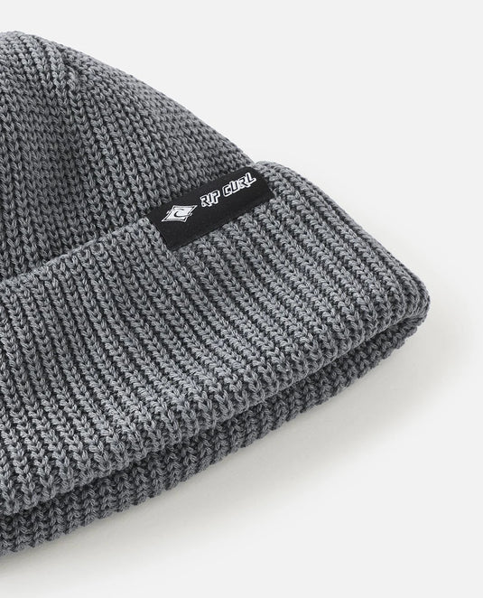 Rip Curl Unisex Classic Surf Shallow Beanie Ice Grey 1KKMHE-3369