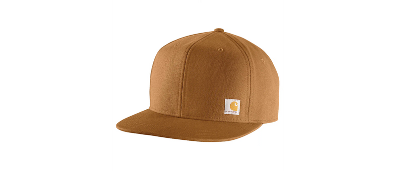 Load image into Gallery viewer, Carhartt Men's Firm Duck Flat Brim Cap Brown 106665-211
