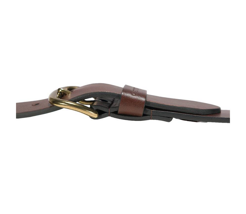 Load image into Gallery viewer, Carhartt Men's Bridle Leather Classic Buckle Belt Brown 800608-201
