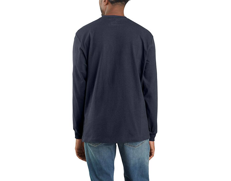 Load image into Gallery viewer, Carhartt Men's Loose Fit Heavyweight Long-Sleeve Pocket T-shirt Navy K126-NVY
