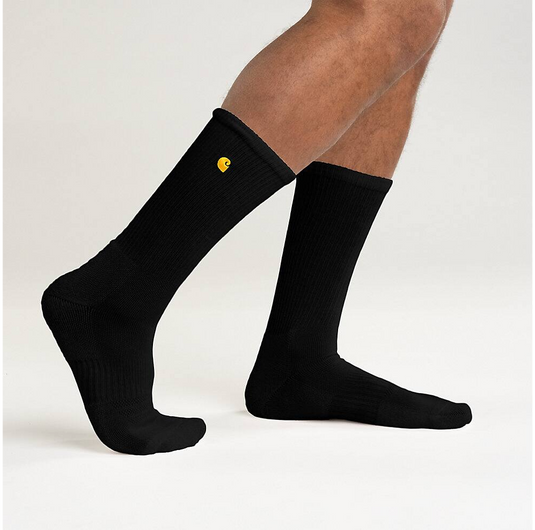 Carhartt Men's Force Midweight Crew Sock 2-Pack Black SC2252M-BLK