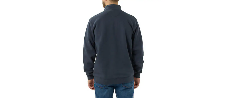 Load image into Gallery viewer, Carhartt Men's Loose Fit Midweight Quarter-Zip Mock-Neck Sweatshirt Navy 105294-472
