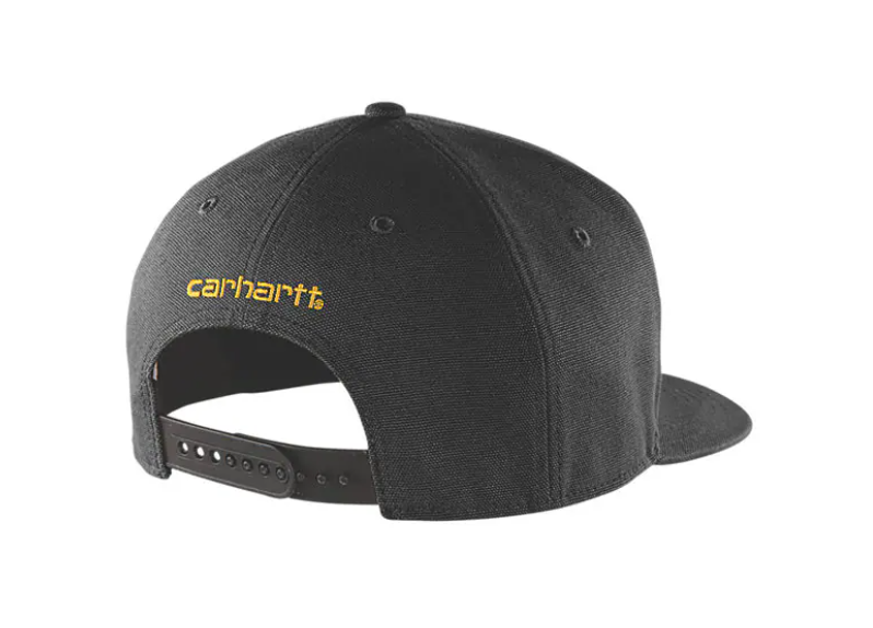 Load image into Gallery viewer, Carhartt Men's Firm Duck Flat Brim Cap Black 106665-001
