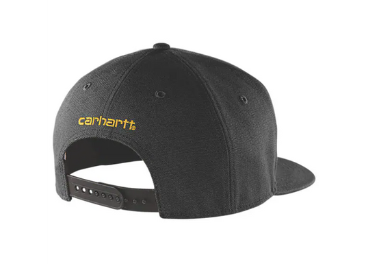 Carhartt Men's Firm Duck Flat Brim Cap Black 106665-001