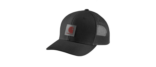 Carhartt Men's Rugged Flex™ Twill Mesh-Back Logo Patch Cap Black 105216-N04
