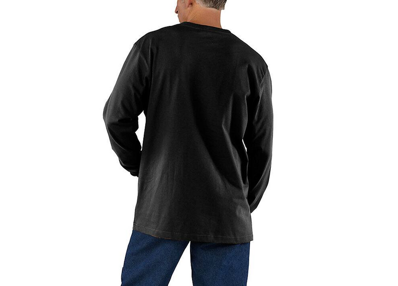 Load image into Gallery viewer, Carhartt Men's Dearborn Loose Long Sleeve T-shirt Black K126-BLK
