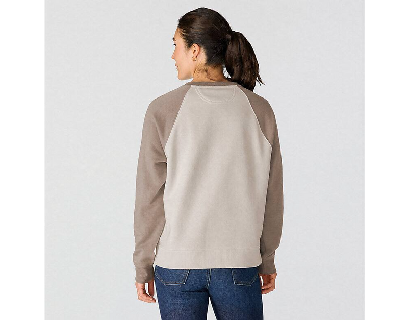 Load image into Gallery viewer, Carhartt Women's Sawyer Crewneck Sweatshirt Gray Dunes Heather 107415-EE3
