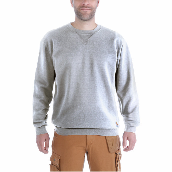 Carhartt Mens' Loose Fit Midweight Crewneck Sweatshirt Heather Gray K124-HGY