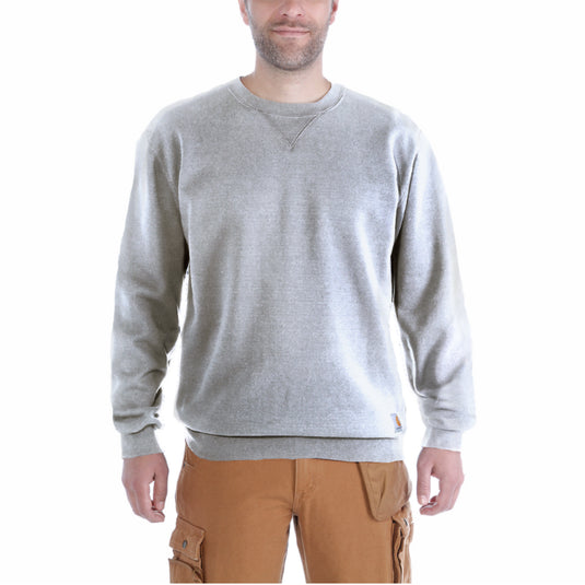 Carhartt Mens' Loose Fit Midweight Crewneck Sweatshirt Heather Gray K124-HGY