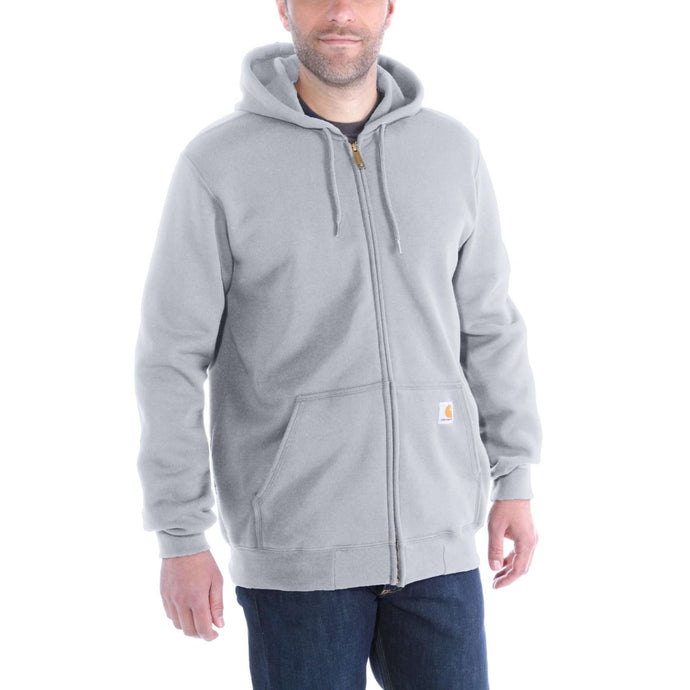 Carhartt Mens' Loose Fit Midweight Full-Zip Sweatshirt Heather Gray K122-HGY
