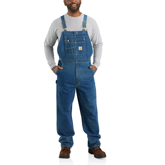 Carharrt Mens' Loose Fit Denim Bib Overall Darkstone 104672-DST