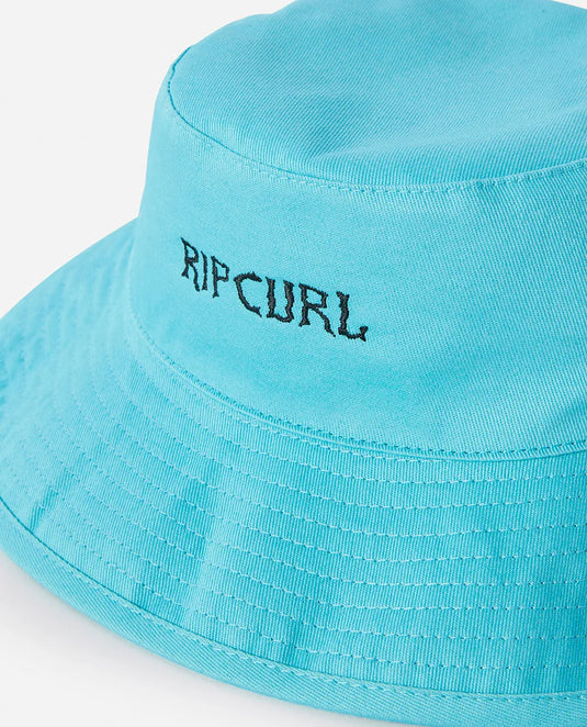 Rip Curl Kid's Revo Revo Wide Brim Hat Aqua 1ANBHE-0046