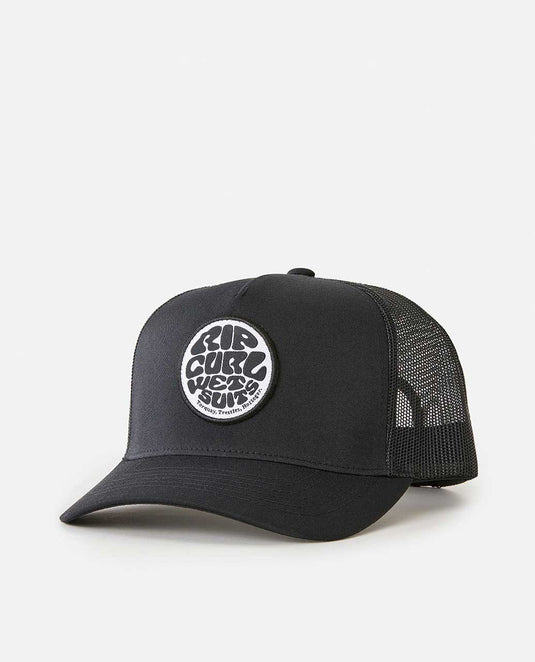 Rip Curl Men's Wetsuit Icon Trucker Cap Black 1CHMHE-0090