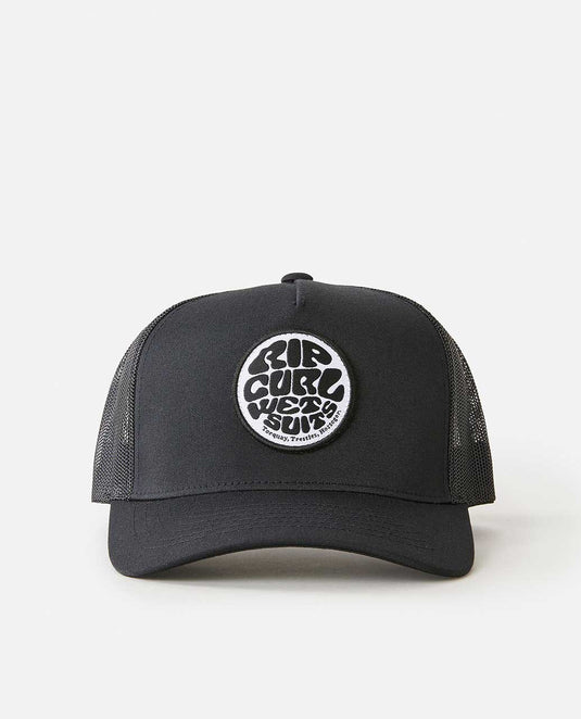 Rip Curl Men's Wetsuit Icon Trucker Cap Black 1CHMHE-0090