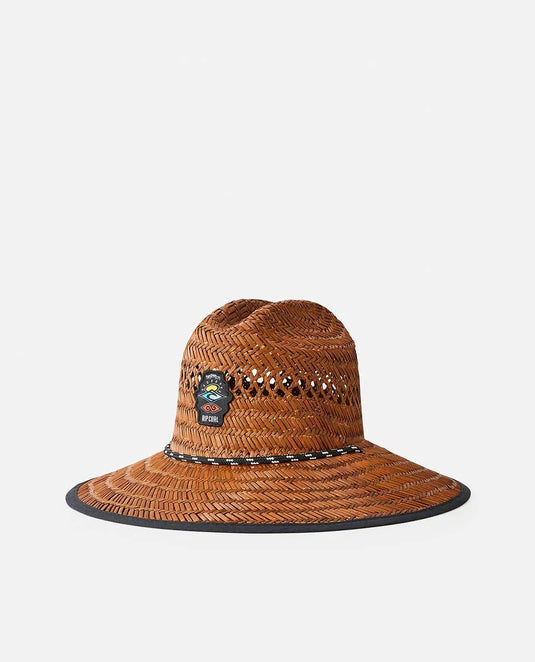 Rip Curl Men's Logo Straw Hat Brown 1CTMHE-0009