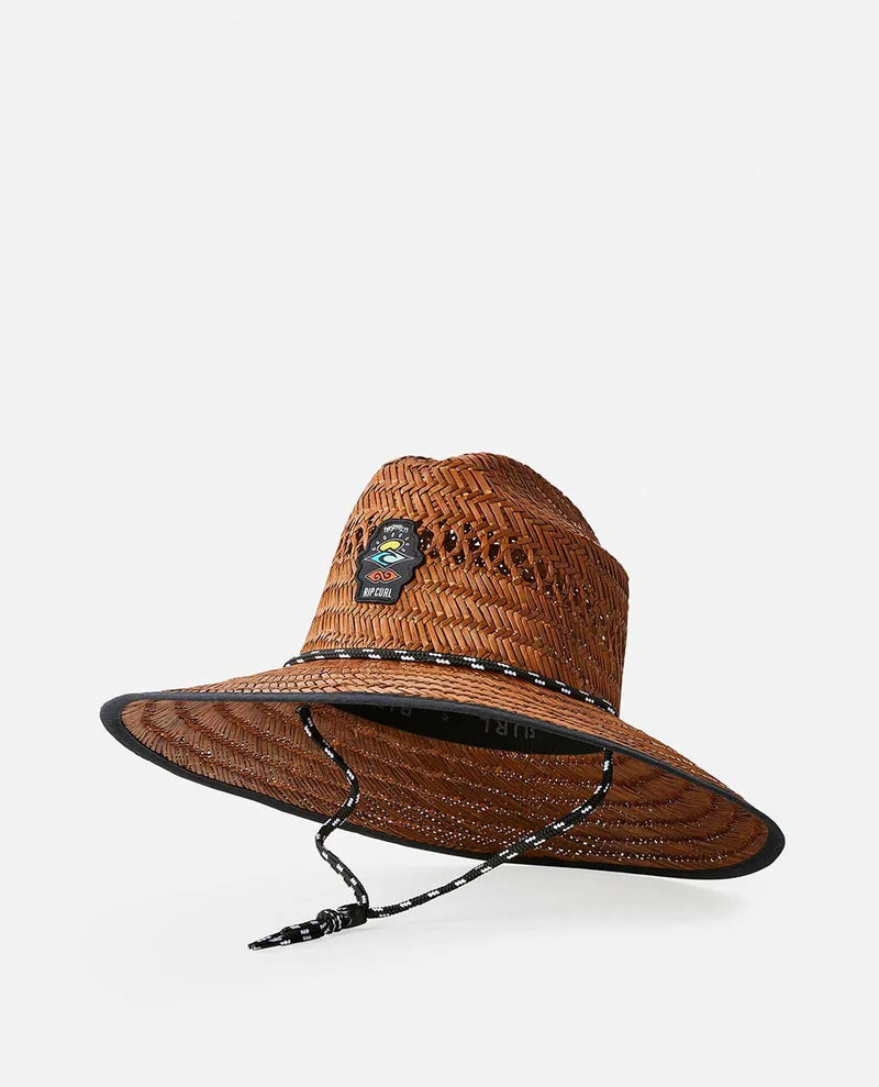 Load image into Gallery viewer, Rip Curl Men&#39;s Logo Straw Hat Brown 1CTMHE-0009
